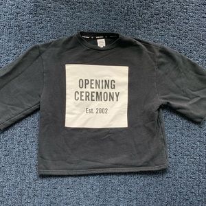 Opening ceremony short sleeved sweatshirt